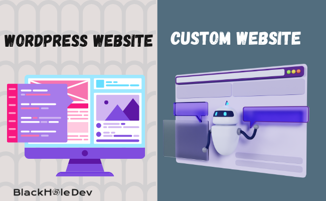 wordpress vs custom website